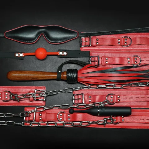 Whips & Chains Bedroom Leathers Set