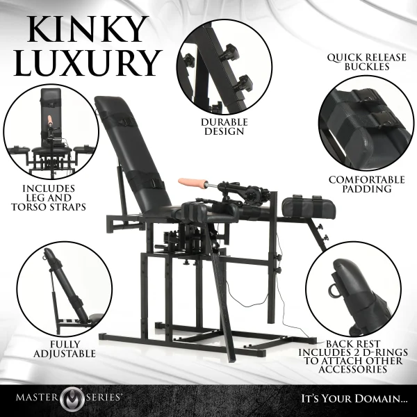 Leg Spreader Obedience Chair with Machine - Image 4